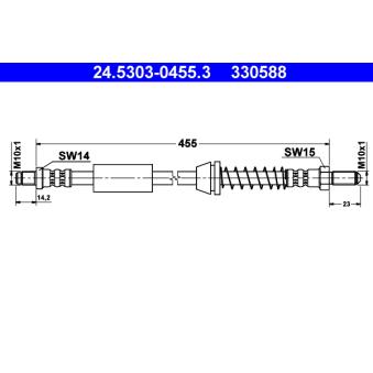 Flexible de frein ATE OEM 6828211