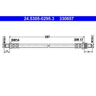 Flexible de frein ATE OEM 1014204 Flexible de frein ATE OEM 1014204