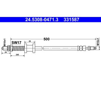 Flexible de frein ATE OEM 1130711