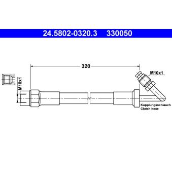 Tuyau d'embrayage ATE OEM 21521153513