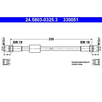 Tuyau d'embrayage ATE 24.5803-0325.3