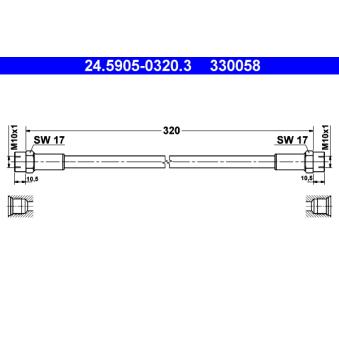 Tuyau d'embrayage ATE 24.5905-0320.3