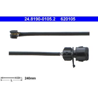 Contact d'avertissement, usure des plaquettes de frein ATE 24.8190-0105.2 Contact d'avertissement, usure des plaquettes de frein ATE 24.8190-0105.2