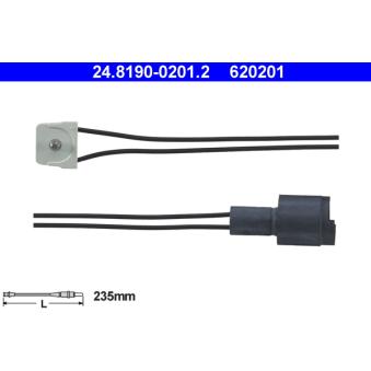 Contact d'avertissement, usure des plaquettes de frein ATE 24.8190-0201.2