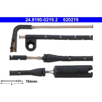 Contact d'avertissement, usure des plaquettes de frein ATE [24.8190-0219.2]