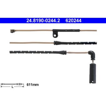 Contact d'avertissement, usure des plaquettes de frein ATE OEM 34357836795