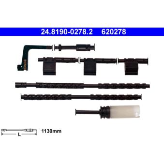 Contact d'avertissement, usure des plaquettes de frein ATE OEM 34356773018