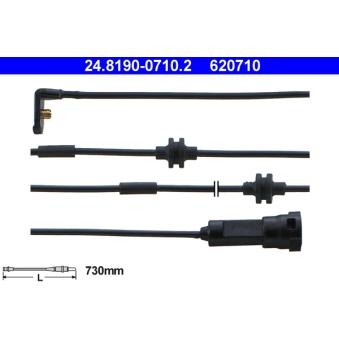 Contact d'avertissement, usure des plaquettes de frein ATE 24.8190-0710.2