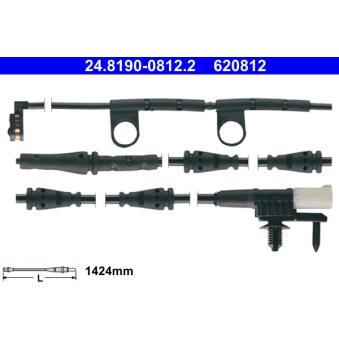 Contact d'avertissement, usure des plaquettes de frein ATE OEM LR033275