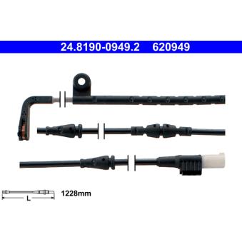 Contact d'avertissement, usure des plaquettes de frein ATE OEM SEM500080