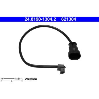 Contact d'avertissement, usure des plaquettes de frein ATE OEM 1908407