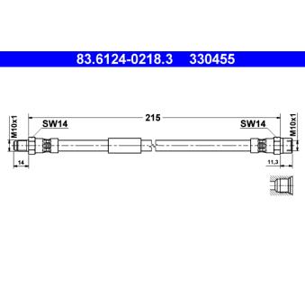 Flexible de frein ATE OEM 34322227102