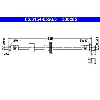 Flexible de frein ATE OEM 1244200148