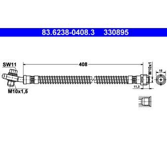 Flexible de frein ATE OEM 7L6611776A