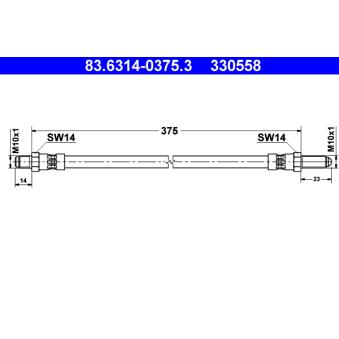 Flexible de frein ATE OEM MNA5680AA