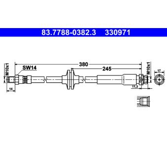 Flexible de frein ATE OEM 1405494