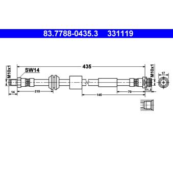 Flexible de frein ATE 83.7788-0435.3