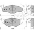 METELLI 22-0206-0 - Jeu de 4 plaquettes de frein avant