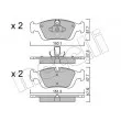 METELLI 22-0312-0 - Jeu de 4 plaquettes de frein avant