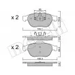 METELLI 22-0336-0 - Jeu de 4 plaquettes de frein avant