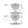 METELLI 22-0599-0 - Jeu de 4 plaquettes de frein avant