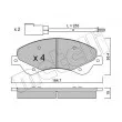 METELLI 22-0679-0 - Jeu de 4 plaquettes de frein avant