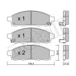 METELLI 22-0791-1 - Jeu de 4 plaquettes de frein avant