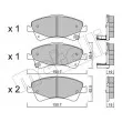 METELLI 22-0878-0 - Jeu de 4 plaquettes de frein avant