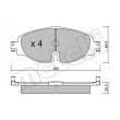 METELLI 22-0950-0 - Jeu de 4 plaquettes de frein avant