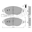 METELLI 22-0952-0 - Jeu de 4 plaquettes de frein avant