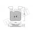 METELLI 22-1016-0 - Jeu de 4 plaquettes de frein arrière