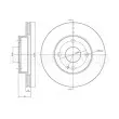 METELLI 23-0276 - Jeu de 2 disques de frein avant