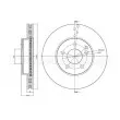 METELLI 23-0600C - Jeu de 2 disques de frein avant