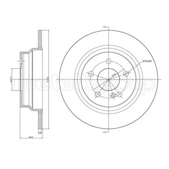 Jeu de 2 disques de frein arrière METELLI OEM A2114230712