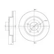 Jeu de 2 disques de frein avant METELLI [23-0738]