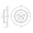 Jeu de 2 disques de frein avant METELLI [23-0771]