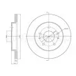 METELLI 23-0841 - Jeu de 2 disques de frein avant