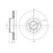 METELLI 23-0867C - Jeu de 2 disques de frein avant