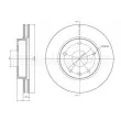 Jeu de 2 disques de frein avant METELLI [23-1137]