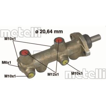 Maître-cylindre de frein METELLI [05-0043]