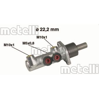 Maître-cylindre de frein METELLI 05-0354 pour FIAT DOBLO 1.9 D - 63cv