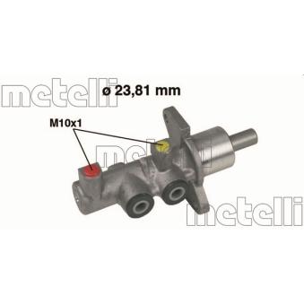 Maître-cylindre de frein METELLI 05-0379 pour OPEL ASTRA 1.6 16V - 103cv