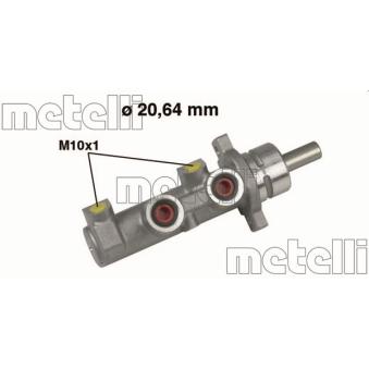 Maître-cylindre de frein METELLI 05-0470 pour FORD FOCUS 1.2 - 60cv