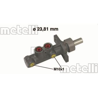 Maître-cylindre de frein METELLI 05-0486 pour FORD TRANSIT 2.5 TD - 100cv