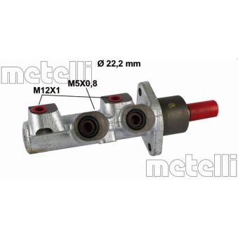 Maître-cylindre de frein METELLI 05-0505