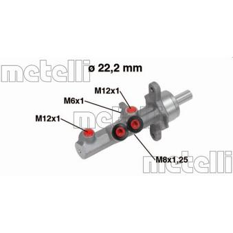 Maître-cylindre de frein METELLI 05-0721 pour CITROEN BX 1.6 E-Power - 102cv