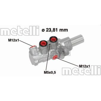 Maître-cylindre de frein METELLI 05-0749 pour NISSAN QASHQAI 1.6 DCI - 130cv
