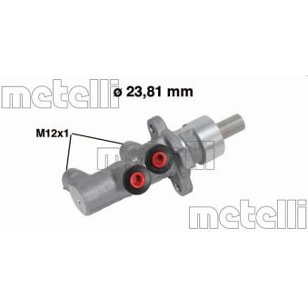 Maître-cylindre de frein METELLI 05-0751 pour SMART FORTWO 0.8 CDi - 54cv Maître-cylindre de frein METELLI 05-0751 pour SMART FORTWO 0.8 CDi - 54cv