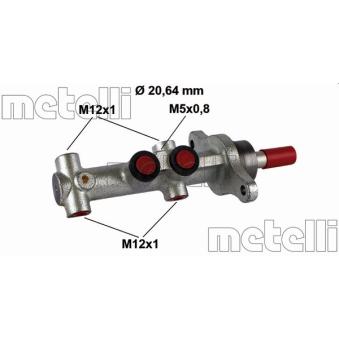 Maître-cylindre de frein METELLI OEM 4601000Q0B Maître-cylindre de frein METELLI OEM 4601000Q0B