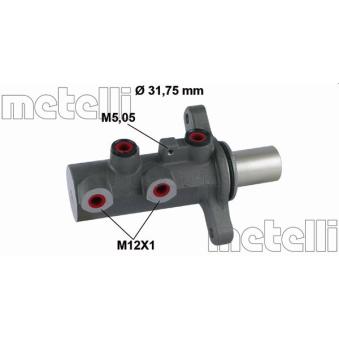 Maître-cylindre de frein METELLI 05-0871 pour PEUGEOT 205 70C14. 70C14 /P - 140cv